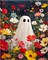 Halloween Paint by Numbers Kit for Adults – Ghost Design DIY Canvas Painting Set – Adult Paint by Number Kit for Gifts, Home Decor, and Wall Art, 16x20 Inch